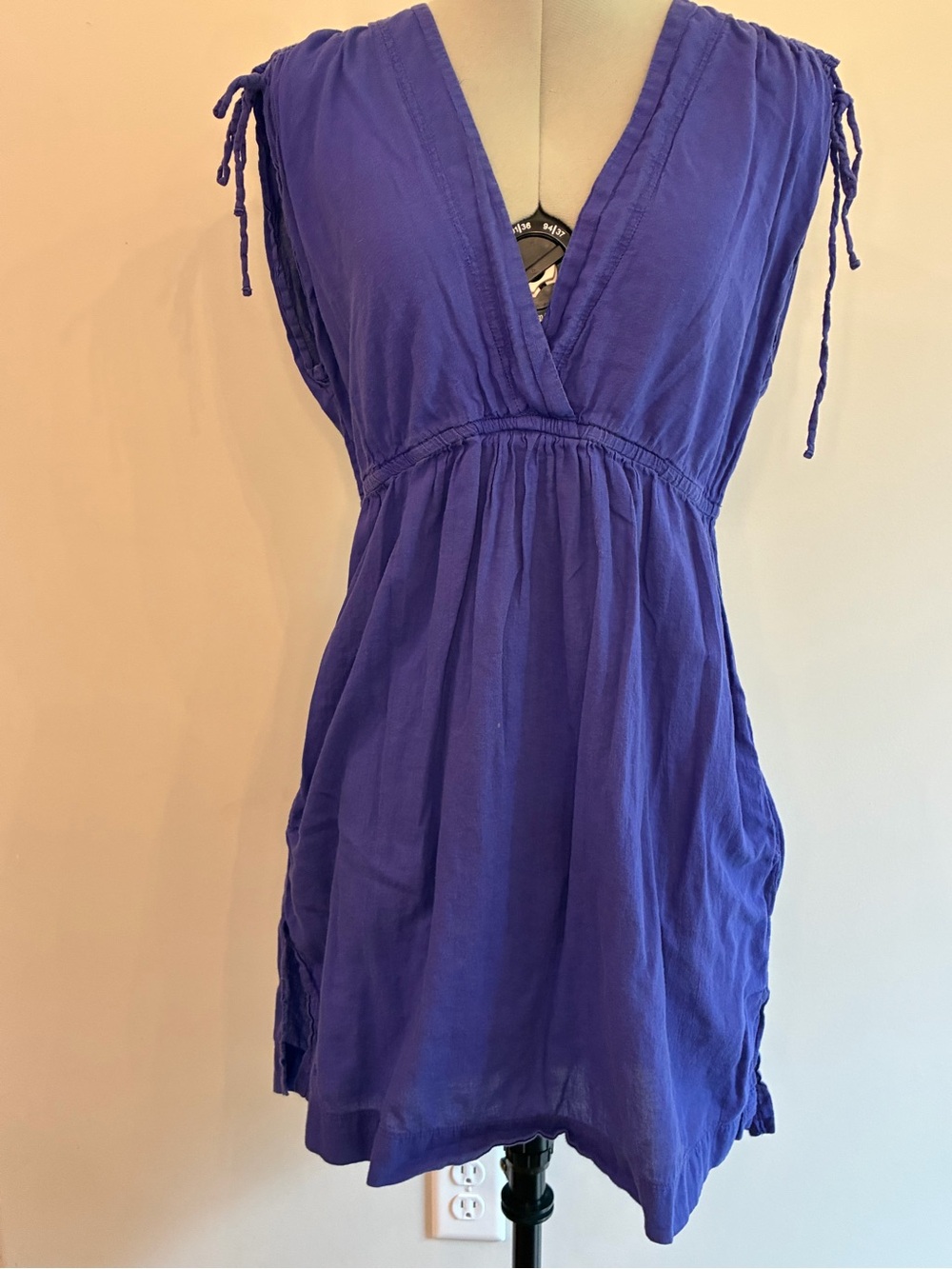 Lauren Ralph Lauren Purple Sleeveless V-Neck Tunic Top 0016